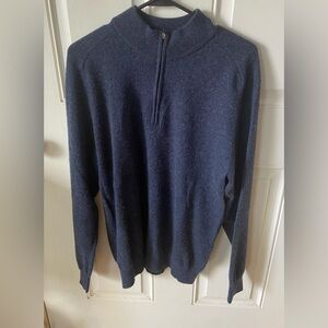 Dunning Golf Langmore Cashmere/Wool 1/4 zip pullover 
L